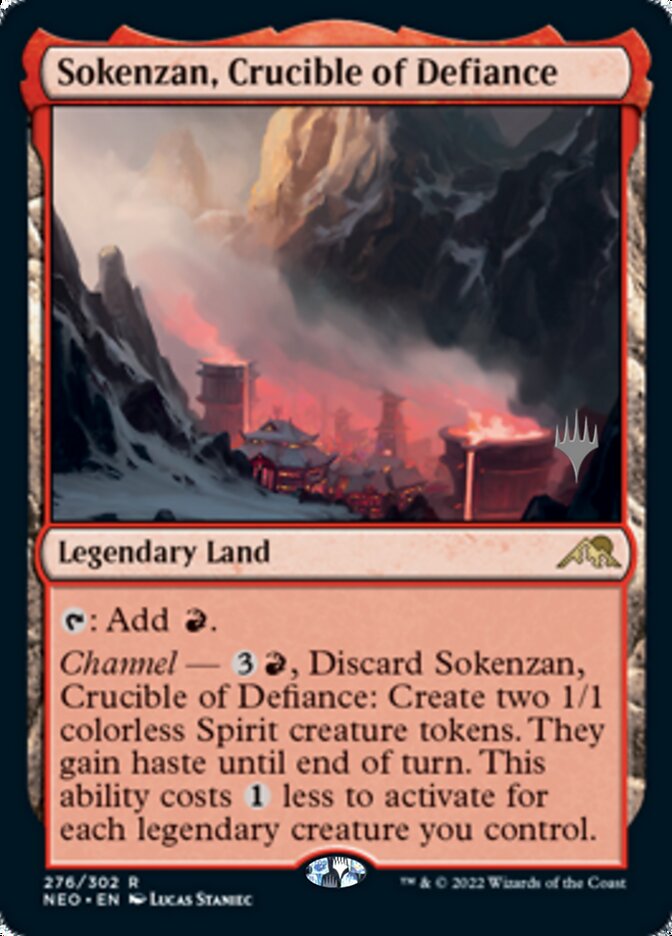Sokenzan, Crucible of Defiance (Promo Pack) [Kamigawa: Neon Dynasty Promos] | Local Legends