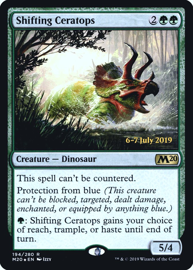 Shifting Ceratops [Core Set 2020 Prerelease Promos] | Local Legends