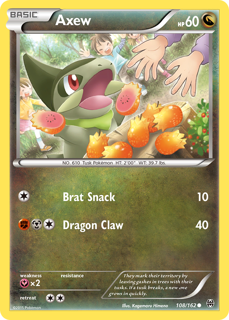 Axew (108/162) [XY: BREAKthrough] | Golgari Games