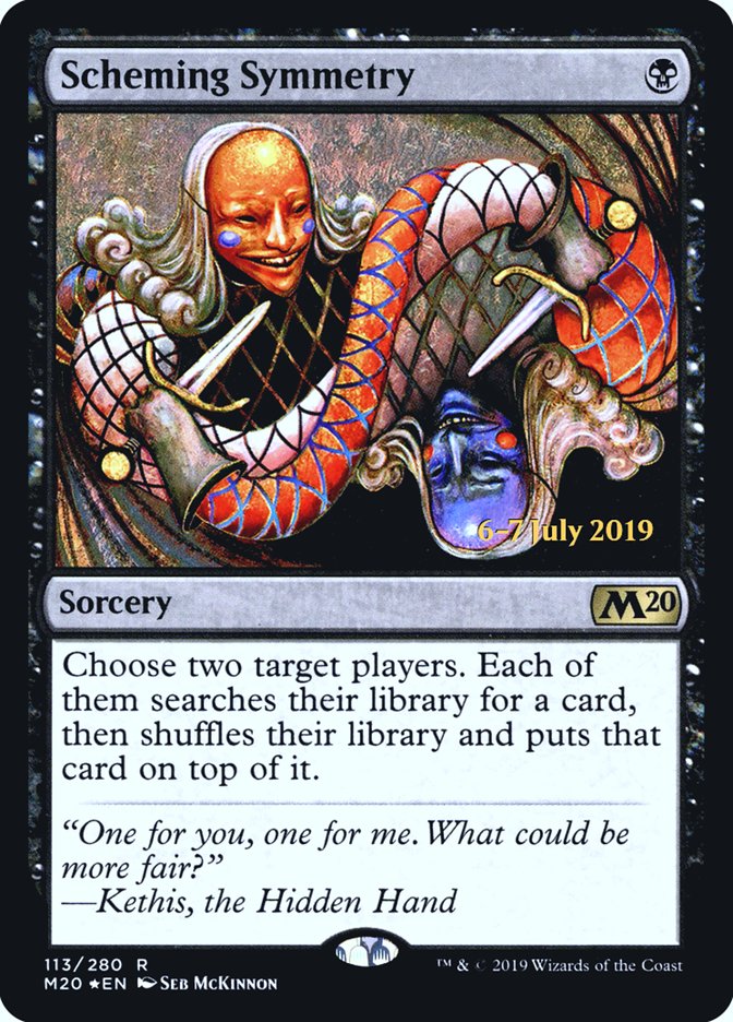 Scheming Symmetry [Core Set 2020 Prerelease Promos] | Golgari Games