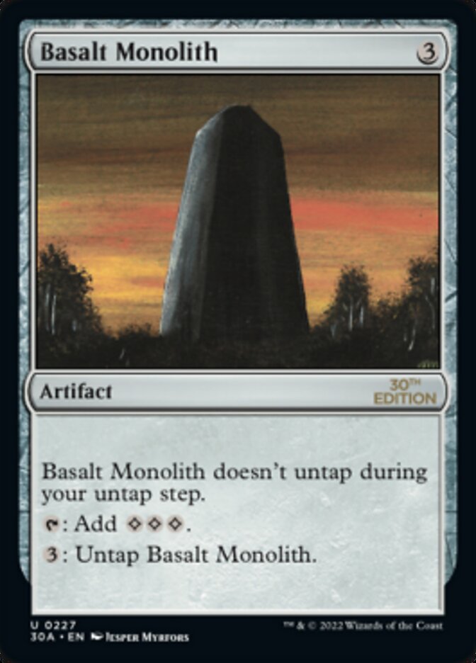 Basalt Monolith [30th Anniversary Edition] | Local Legends