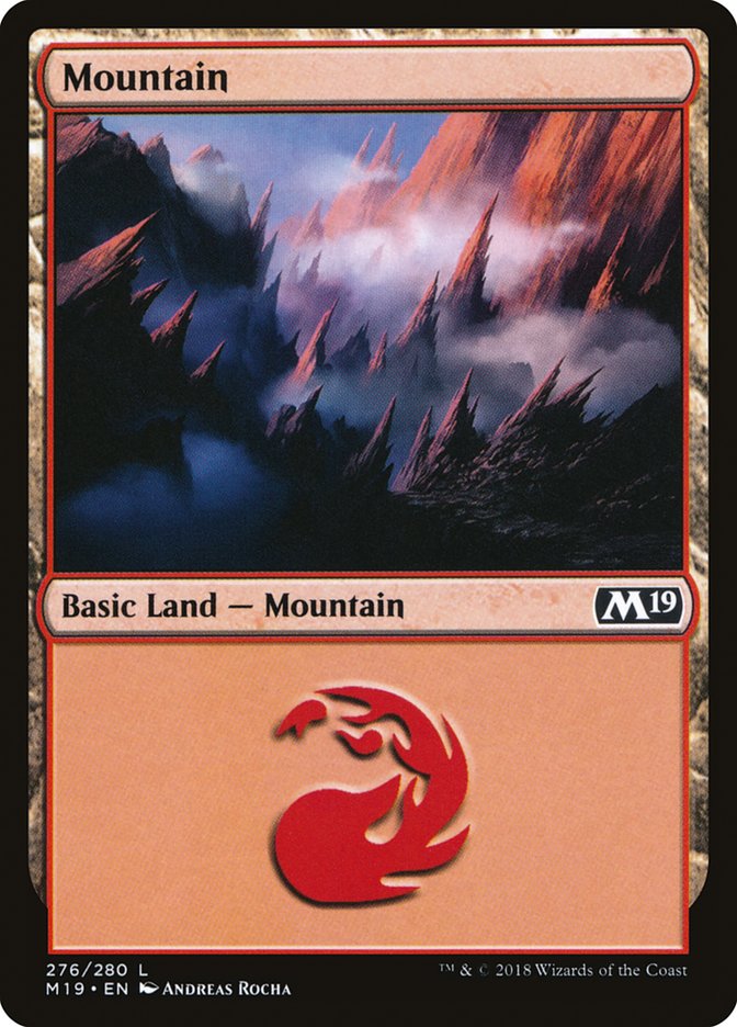 Mountain (276) [Core Set 2019] | Golgari Games