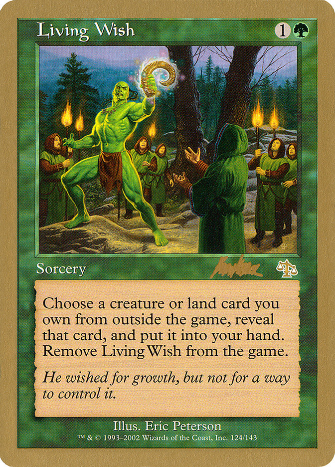 Living Wish (Brian Kibler) [World Championship Decks 2002] | Local Legends