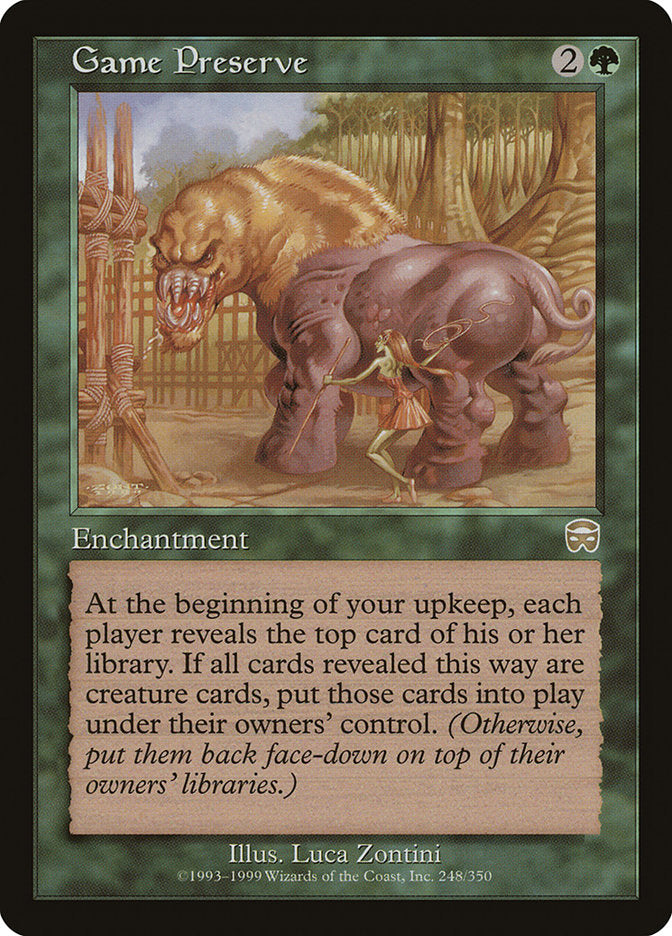 Game Preserve [Mercadian Masques] | Local Legends