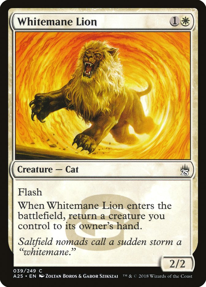 Whitemane Lion [Masters 25] | Golgari Games