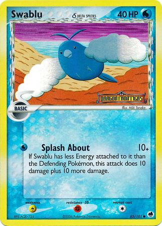 Swablu (65/101) (Delta Species) (Stamped) [EX: Dragon Frontiers] | Golgari Games