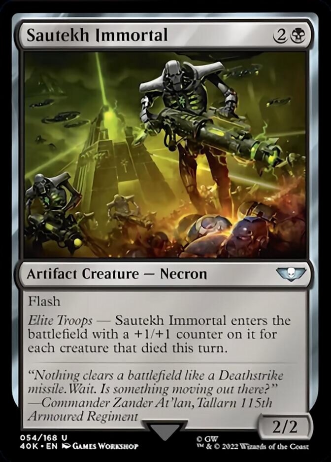 Sautekh Immortal (Surge Foil) [Universes Beyond: Warhammer 40,000] | Local Legends