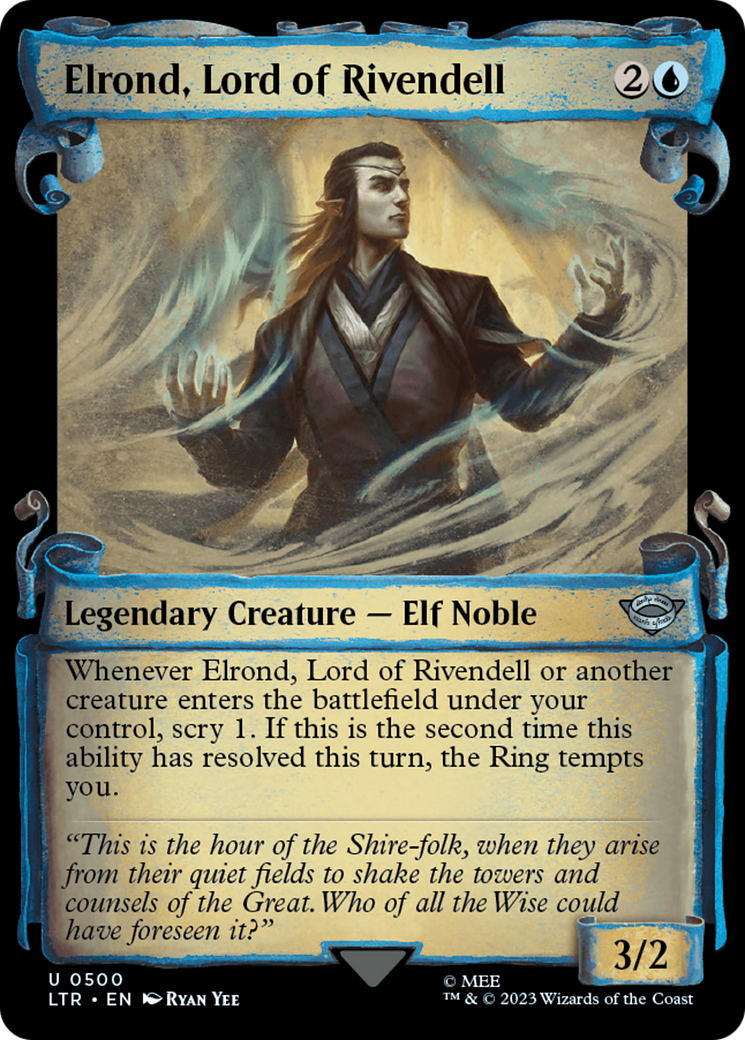 Elrond, Lord of Rivendell [The Lord of the Rings: Tales of Middle-Earth Showcase Scrolls] | Golgari Games