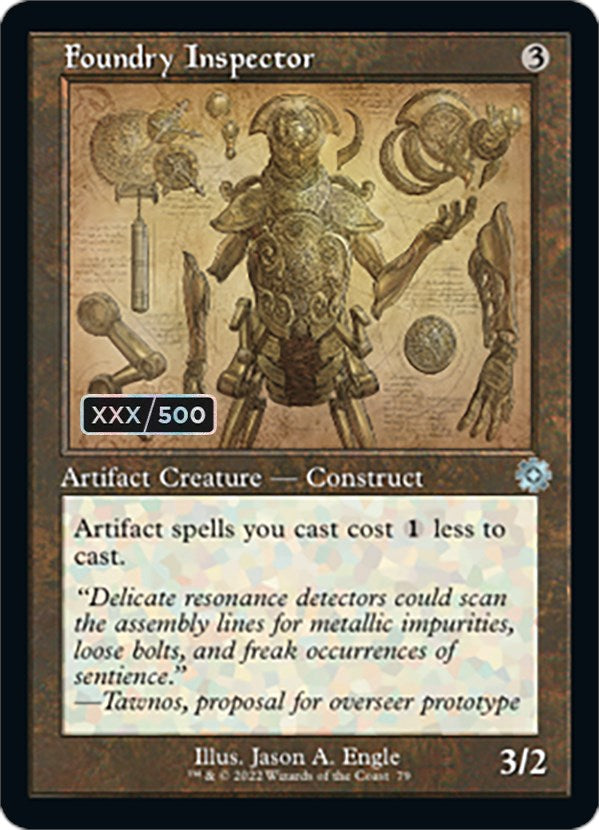 Foundry Inspector (Retro Schematic) (Serial Numbered) [The Brothers' War Retro Artifacts] | Local Legends