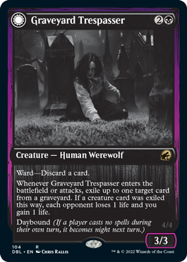 Graveyard Trespasser // Graveyard Glutton [Innistrad: Double Feature] | Golgari Games