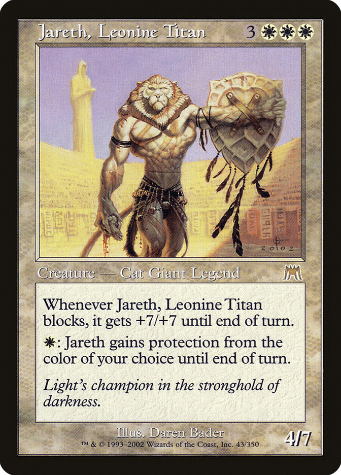 Jareth, Leonine Titan [Onslaught] | Golgari Games