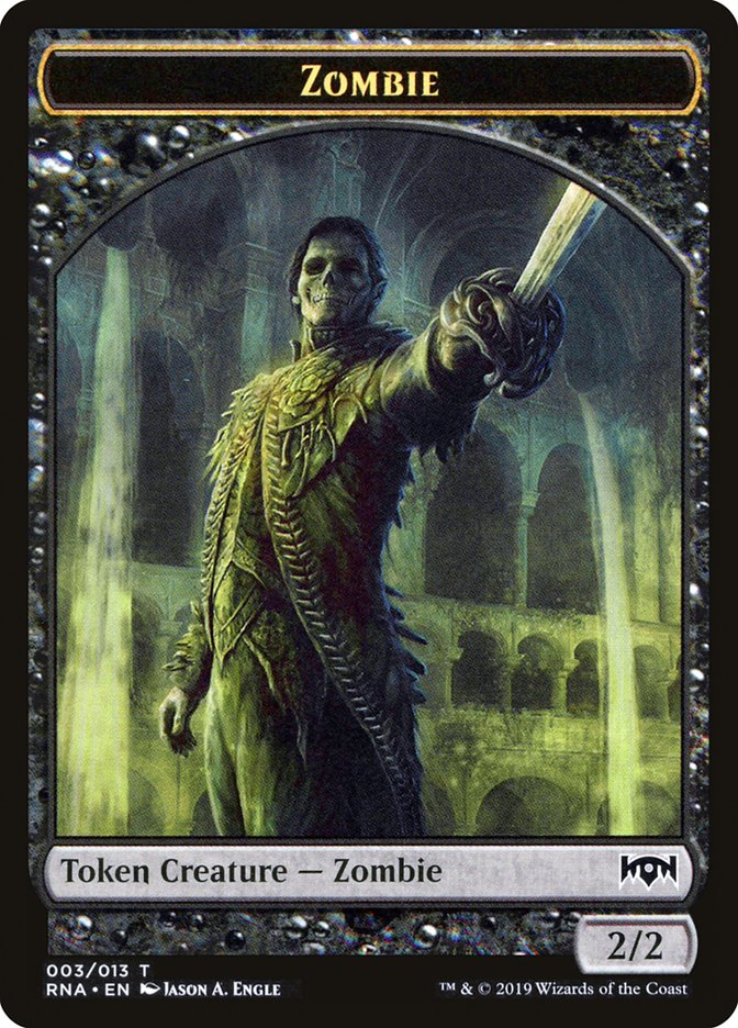 Zombie Token [Ravnica Allegiance Tokens] | Golgari Games