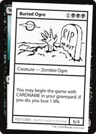 Buried Ogre (2021 Edition) [Mystery Booster Playtest Cards] | Golgari Games