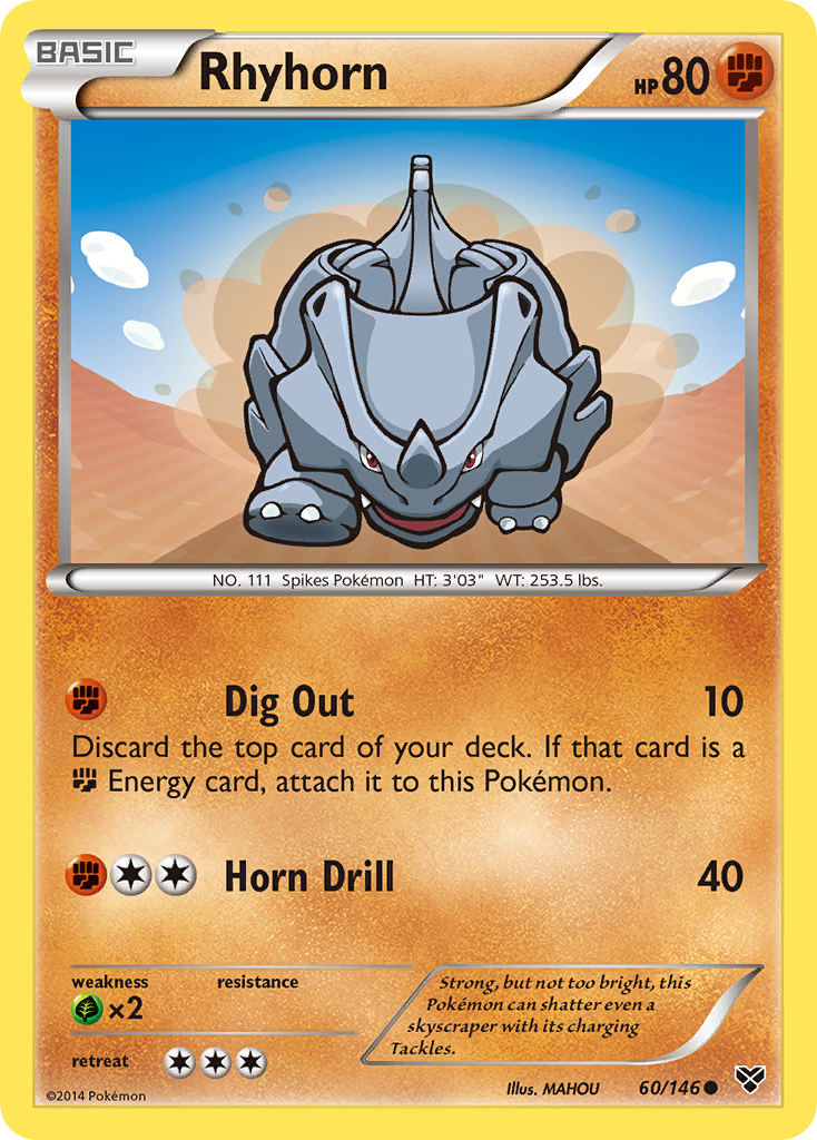 Rhyhorn (60/146) [XY: Base Set] | Golgari Games