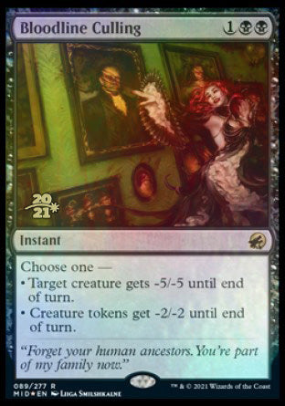 Bloodline Culling [Innistrad: Midnight Hunt Prerelease Promos] | Golgari Games