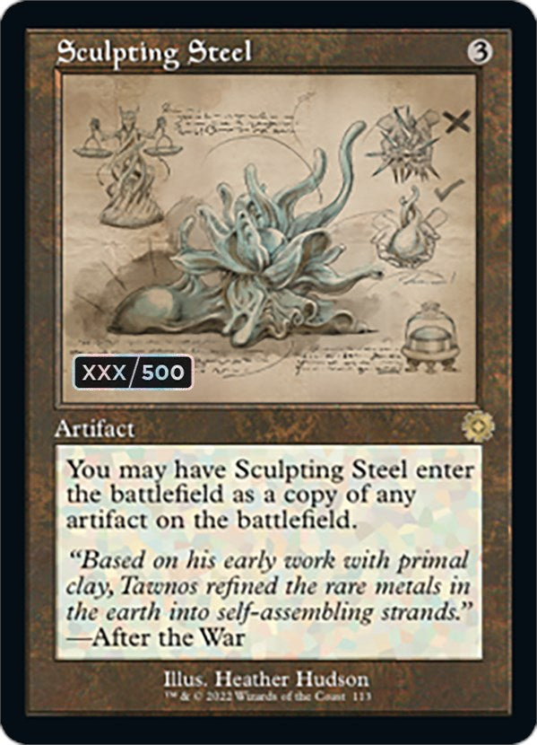 Sculpting Steel (Retro Schematic) (Serial Numbered) [The Brothers' War Retro Artifacts] | Local Legends