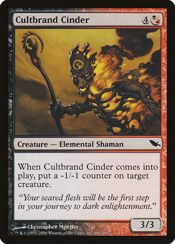 Cultbrand Cinder [Shadowmoor] | Golgari Games