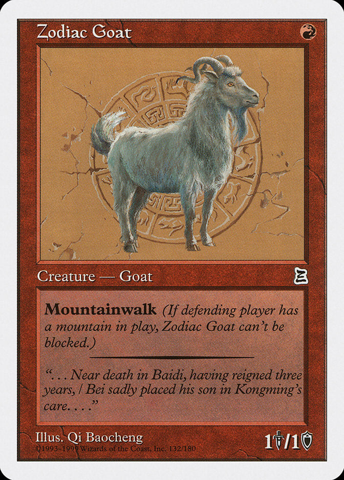 Zodiac Goat [Portal Three Kingdoms] | Golgari Games