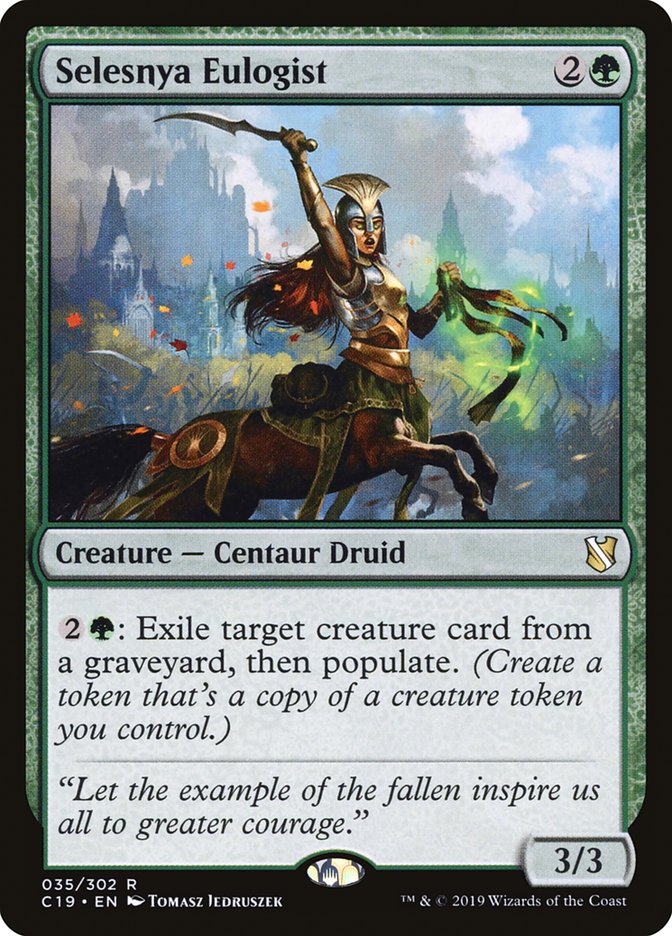 Selesnya Eulogist [Commander 2019] | Golgari Games