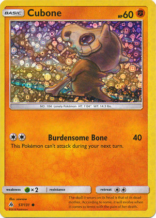 Cubone (57/131) (General Mills Promo) [Sun & Moon: Forbidden Light] | Golgari Games