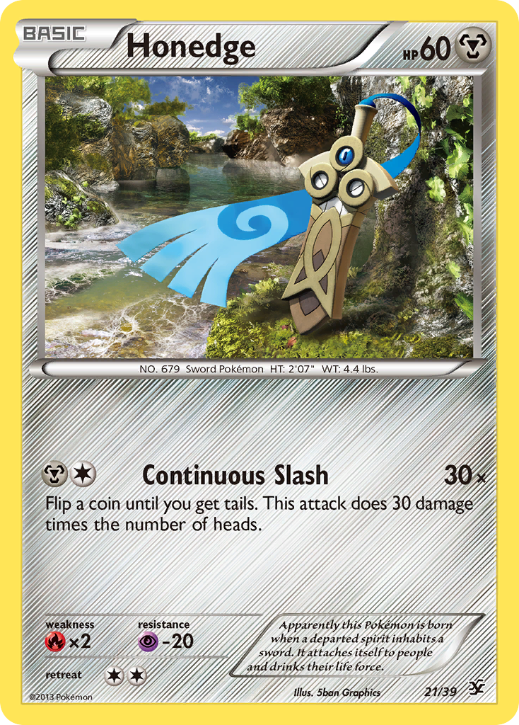 Honedge (21/39) [XY: Kalos Starter Set] | Golgari Games