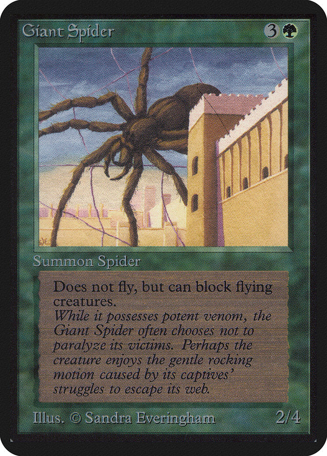 Giant Spider [Alpha Edition] | Golgari Games