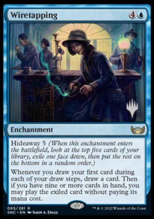 Wiretapping (Promo Pack) [Streets of New Capenna Promos] | Golgari Games