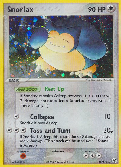 Snorlax (15/112) [EX: FireRed & LeafGreen] | Golgari Games