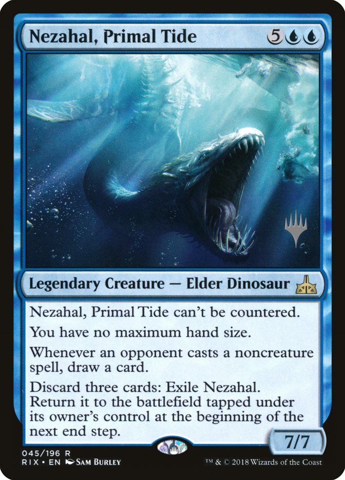 Nezahal, Primal Tide (Promo Pack) [Rivals of Ixalan Promos] | Golgari Games