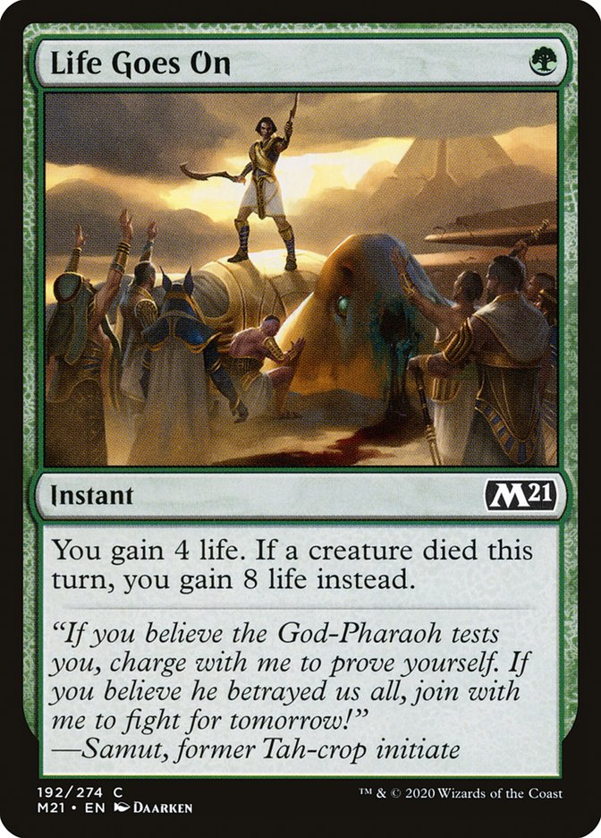 Life Goes On [Core Set 2021] | Golgari Games