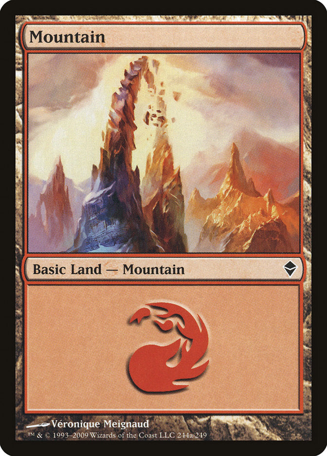 Mountain (244a) [Zendikar] | Golgari Games