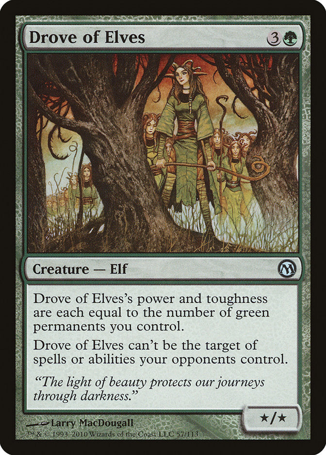 Drove of Elves [Duels of the Planeswalkers] | Golgari Games