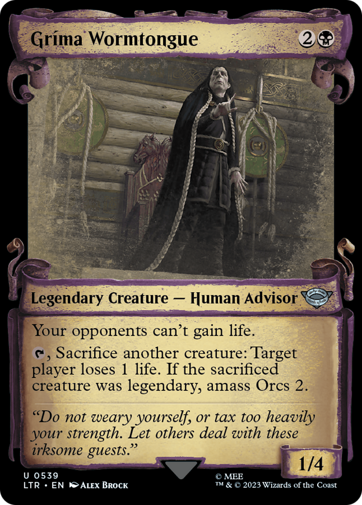 Grima Wormtongue [The Lord of the Rings: Tales of Middle-Earth Showcase Scrolls] | Golgari Games