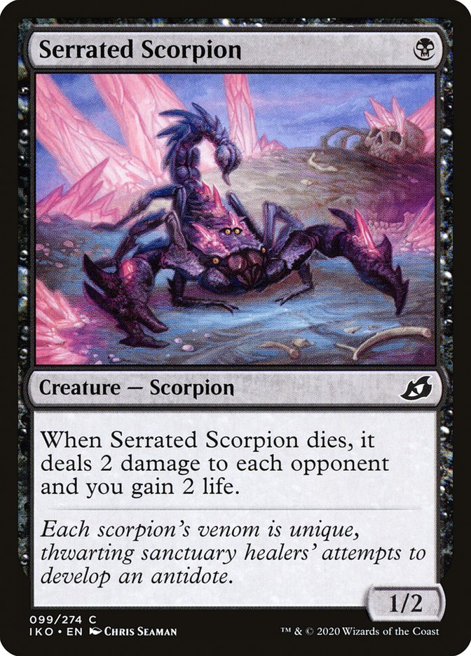 Serrated Scorpion [Ikoria: Lair of Behemoths] | Golgari Games