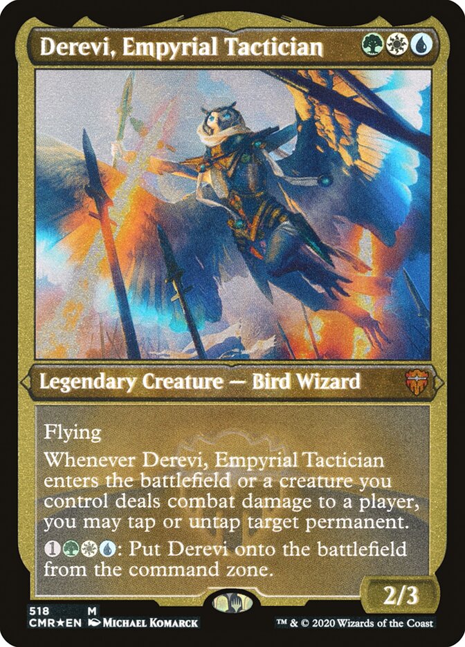 Derevi, Empyrial Tactician (Etched) [Commander Legends] | Golgari Games