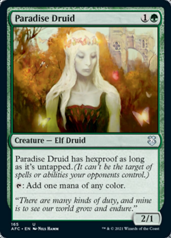 Paradise Druid [Dungeons & Dragons: Adventures in the Forgotten Realms Commander] | Local Legends