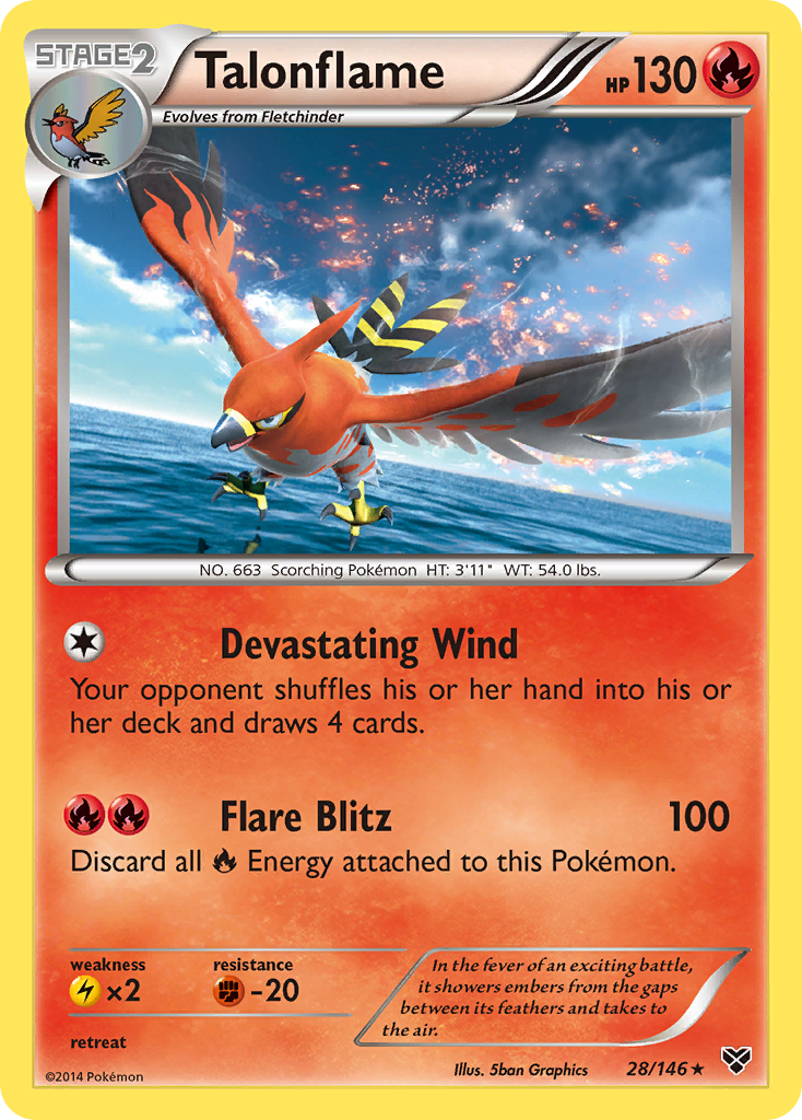 Talonflame (28/146) [XY: Base Set] | Golgari Games