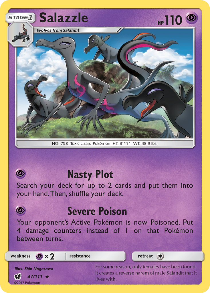 Salazzle (47/111) [Sun & Moon: Crimson Invasion] | Golgari Games