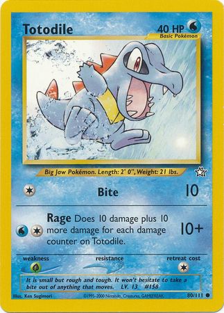 Totodile (80/111) [Neo Genesis Unlimited] | Golgari Games