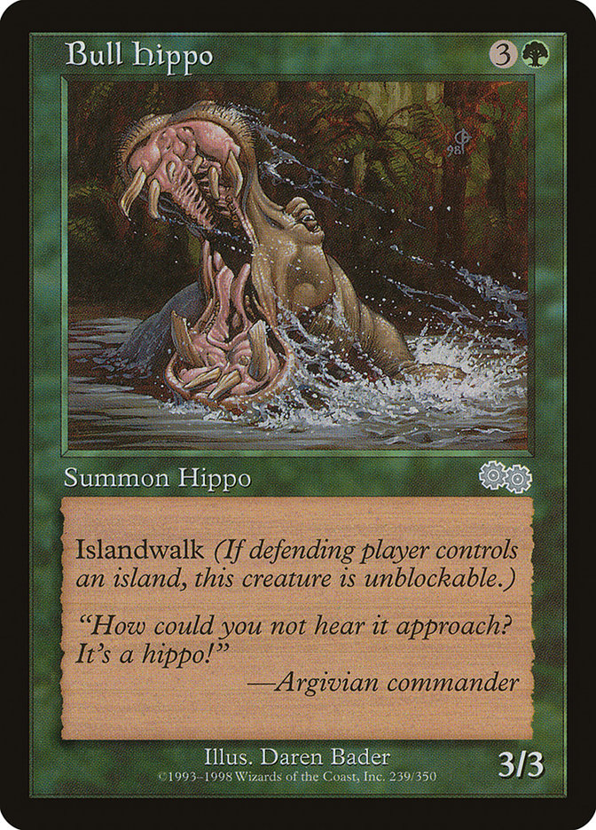 Bull Hippo [Urza's Saga] | Golgari Games