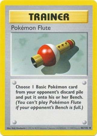 Pokemon Flute (86/102) [Base Set Shadowless Unlimited] | Golgari Games