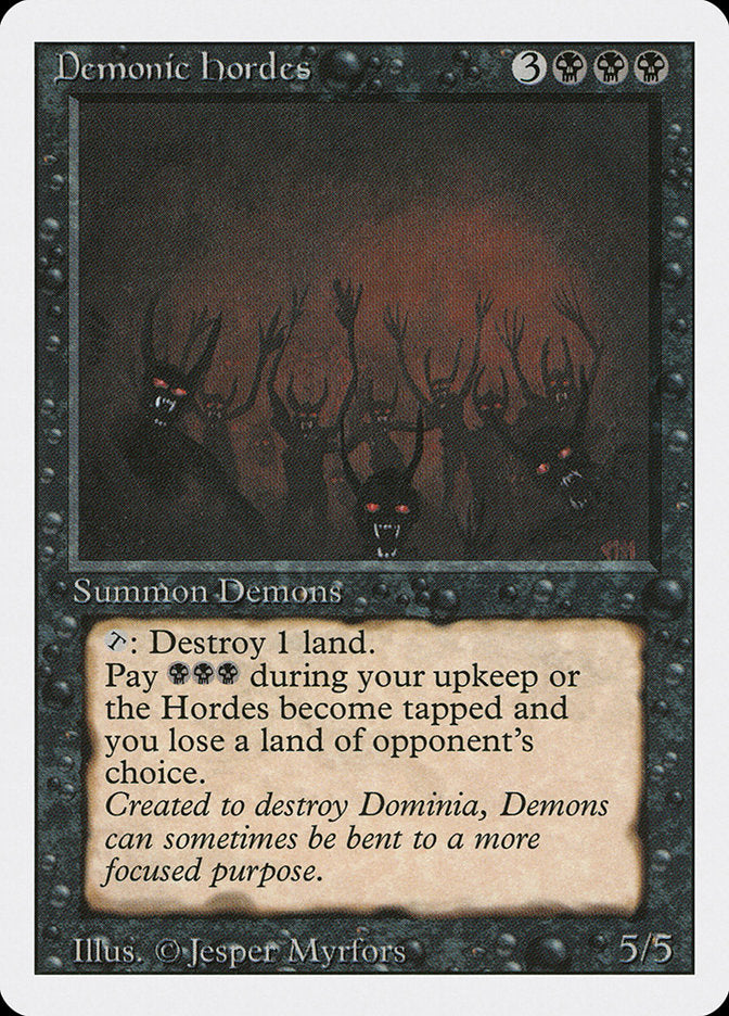 Demonic Hordes [Revised Edition] | Golgari Games