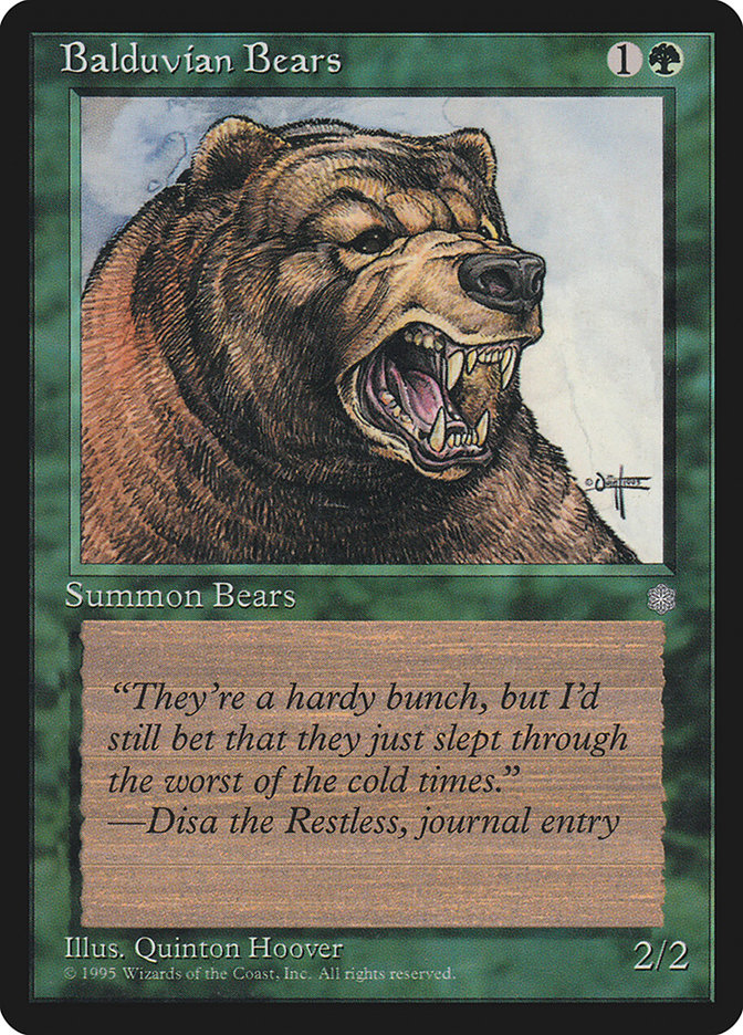 Balduvian Bears [Ice Age] | Golgari Games