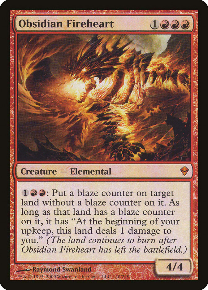Obsidian Fireheart [Zendikar] | Local Legends