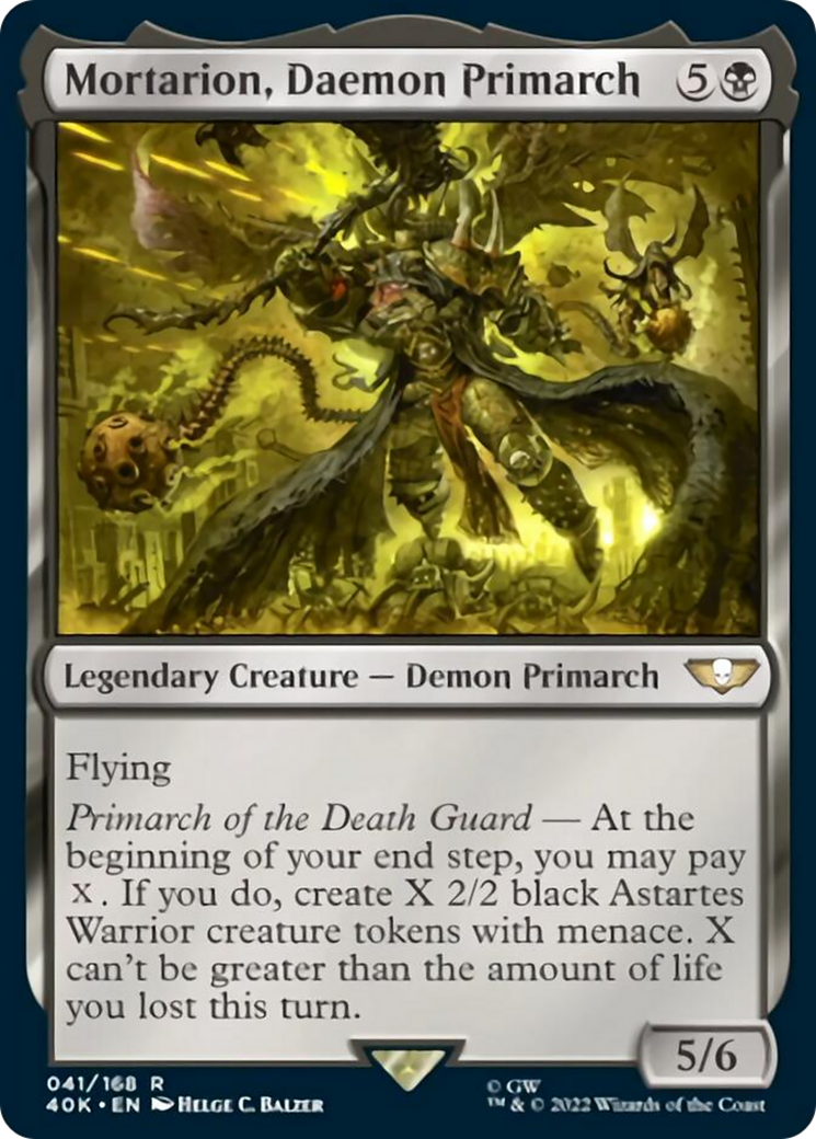 Mortarion, Daemon Primarch (Surge Foil) [Universes Beyond: Warhammer 40,000] | Local Legends