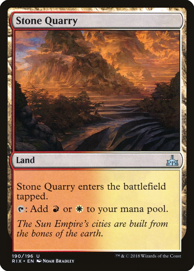 Stone Quarry [Rivals of Ixalan] | Local Legends