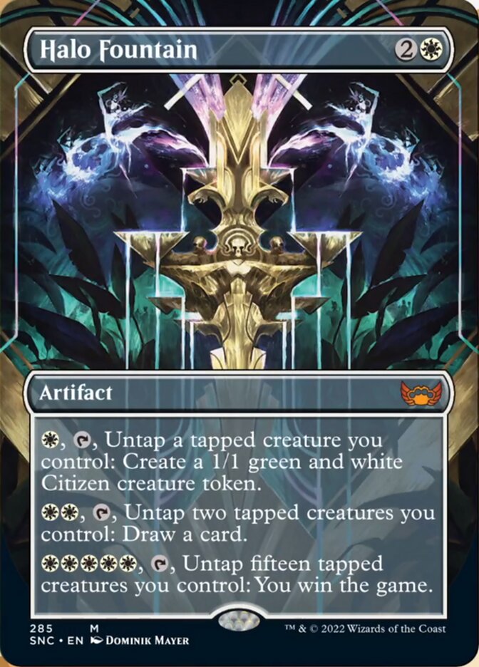 Halo Fountain (Borderless Alternate Art) [Streets of New Capenna] | Local Legends