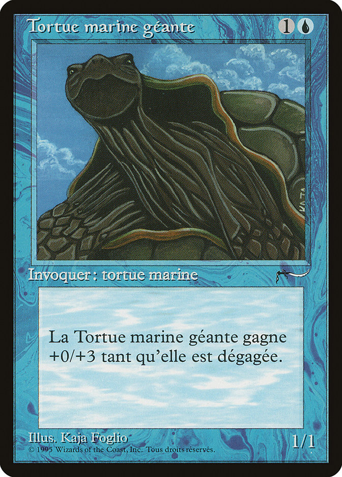 Giant Tortoise (French) - "Tortue marine geante" [Renaissance] | Golgari Games