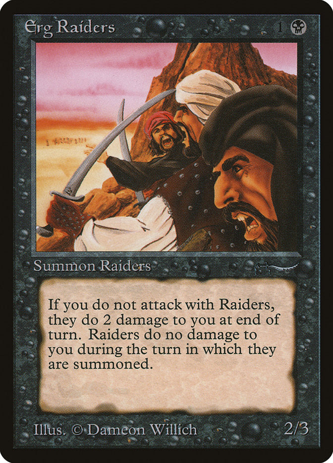 Erg Raiders (Dark Mana Cost) [Arabian Nights] | Local Legends