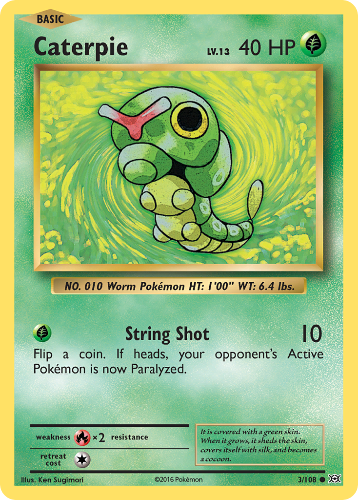 Caterpie (3/108) [XY: Evolutions] | Golgari Games